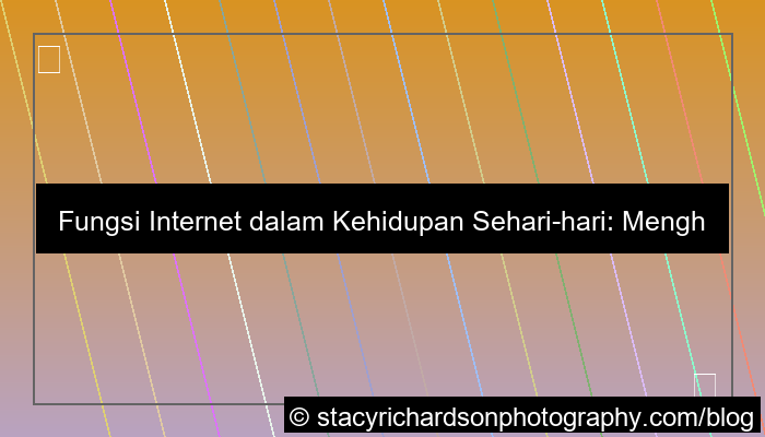 fungsi internet dalam kehidupan sehari hari