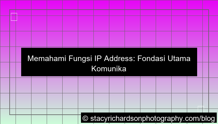 fungsi ip address di internet