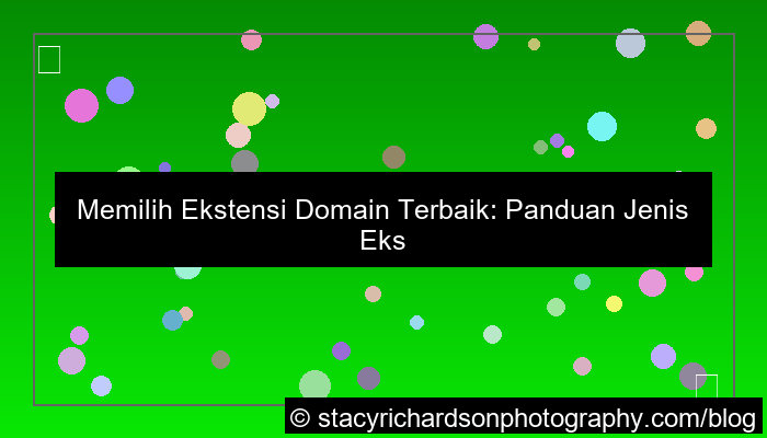 ilustrasi jenis ekstensi domain populer