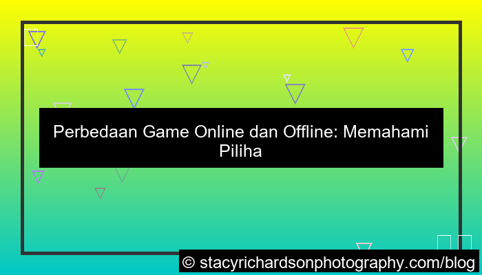 grafik perbedaan game online dan offline