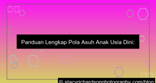 pola asuh anak usia dini