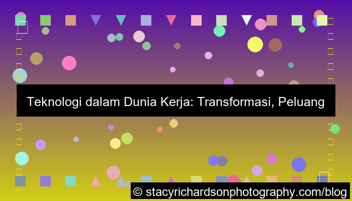 desain teknologi dalam dunia kerja