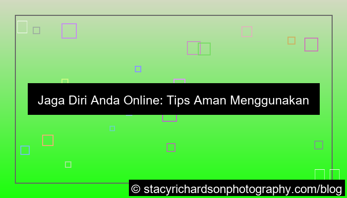 tips aman menggunakan internet