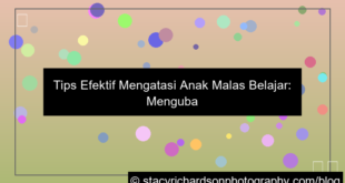 tips mengatasi anak malas belajar