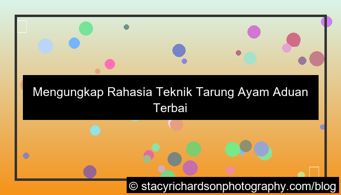 grafik ayam aduan teknik tarung