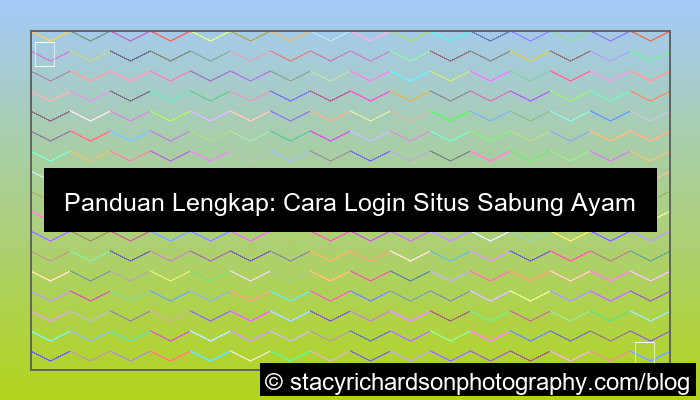 grafik cara login situs sabung ayam