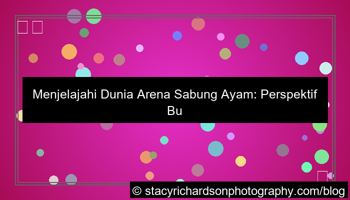 daftar arena sabung ayam