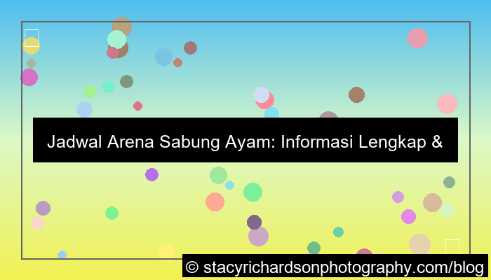 ilustrasi jadwal arena sabung ayam