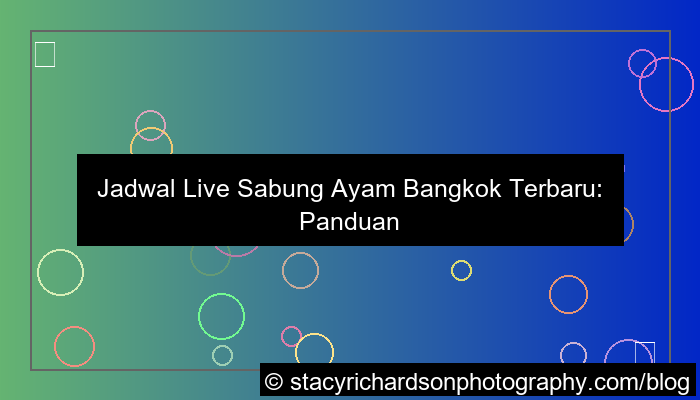 gambar jadwal live sabung ayam bangkok