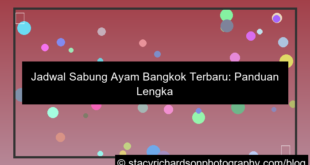jadwal sabung ayam bangkok