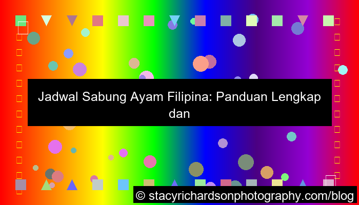 jadwal sabung ayam filipina