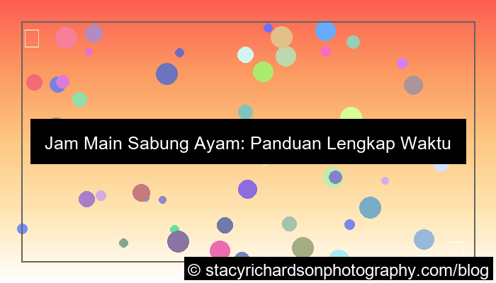 jam main sabung ayam