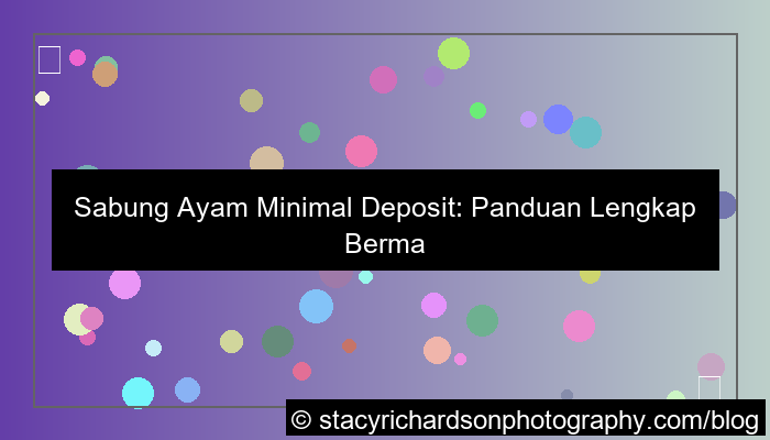 sabung ayam minimal deposit