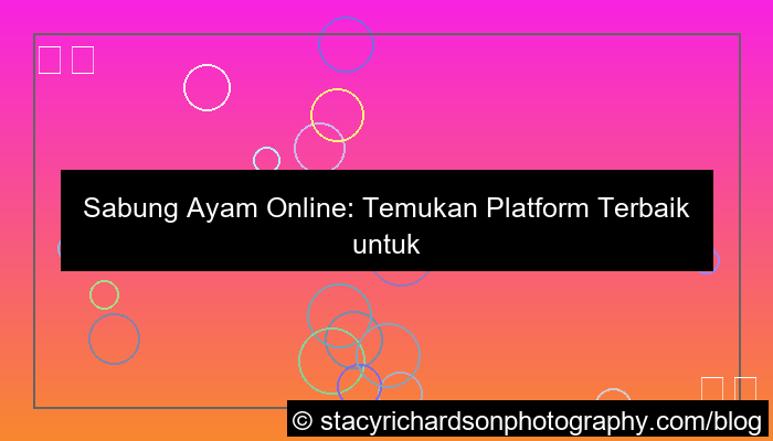 sabung ayam platform terbaik