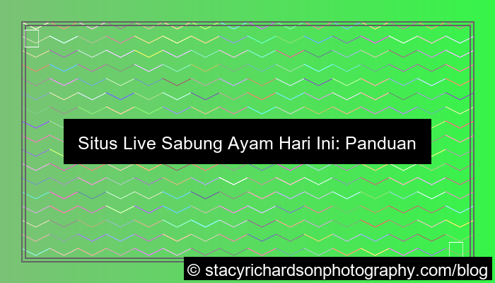 visual situs live sabung ayam hari ini