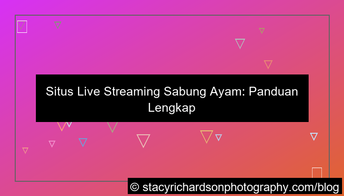 situs live streaming sabung ayam