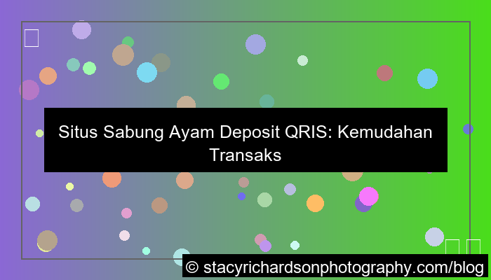 desain situs sabung ayam deposit qris