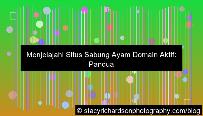 situs sabung ayam domain aktif