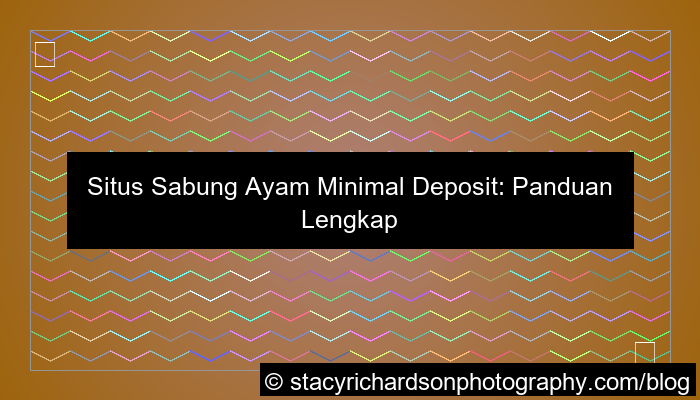 ilustrasi situs sabung ayam minimal deposit