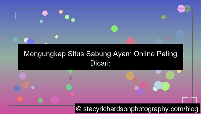 situs sabung ayam paling dicari