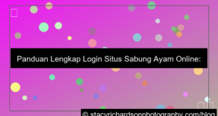 visual situs sabung ayam panduan login