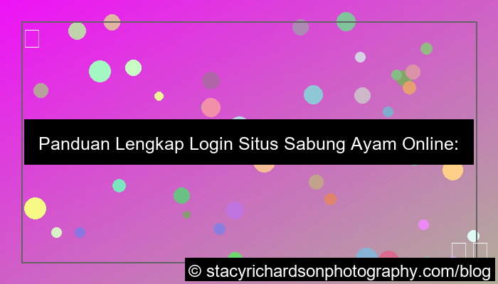 visual situs sabung ayam panduan login
