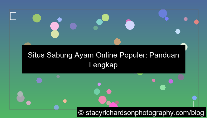 desain situs sabung ayam populer