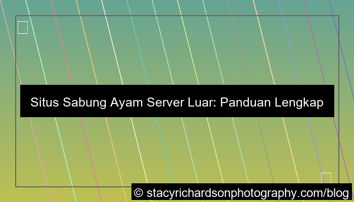 situs sabung ayam server luar