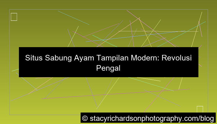 desain situs sabung ayam tampilan modern