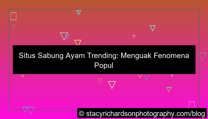 situs sabung ayam trending