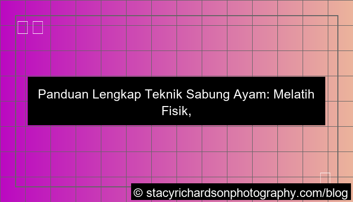 desain teknik sabung ayam