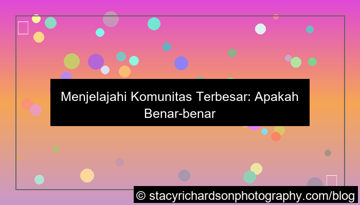 wala meron komunitas terbesar