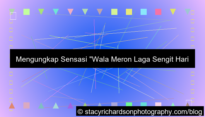 ilustrasi wala meron laga sengit hari ini