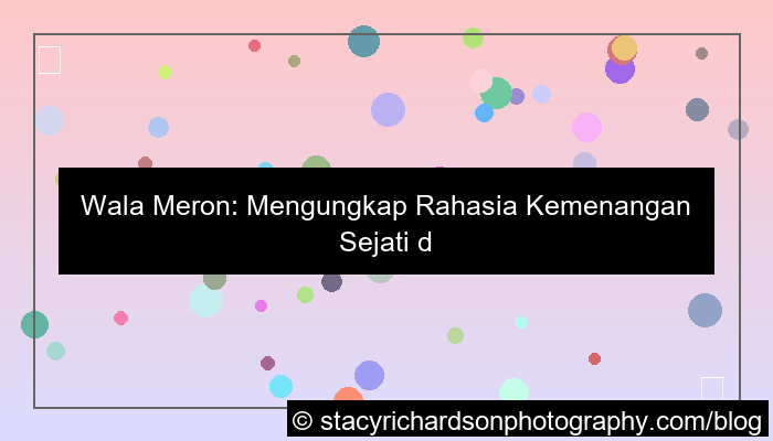 wala meron rahasia kemenangan