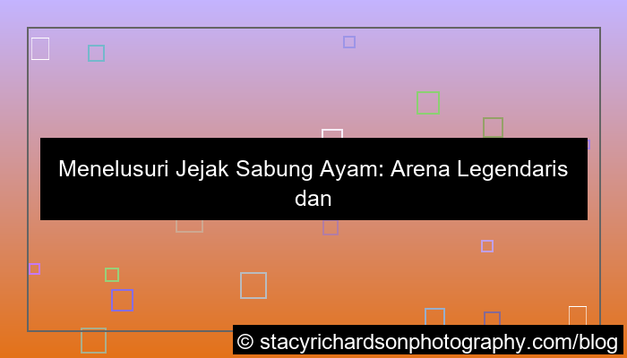 sabung ayam arena favorit