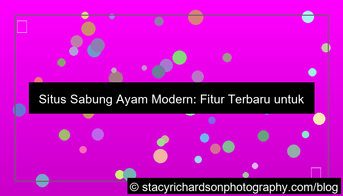 desain situs sabung ayam fitur modern terbaru