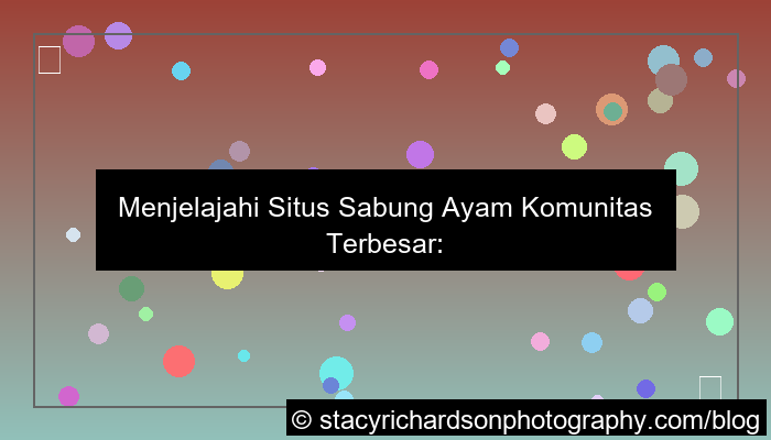 situs sabung ayam komunitas terbesar