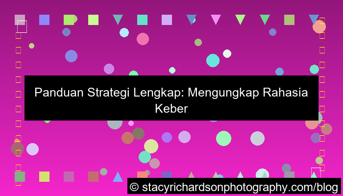 wala meron panduan strategi lengkap