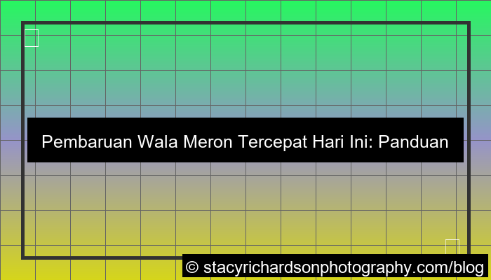 wala meron update cepat hari ini