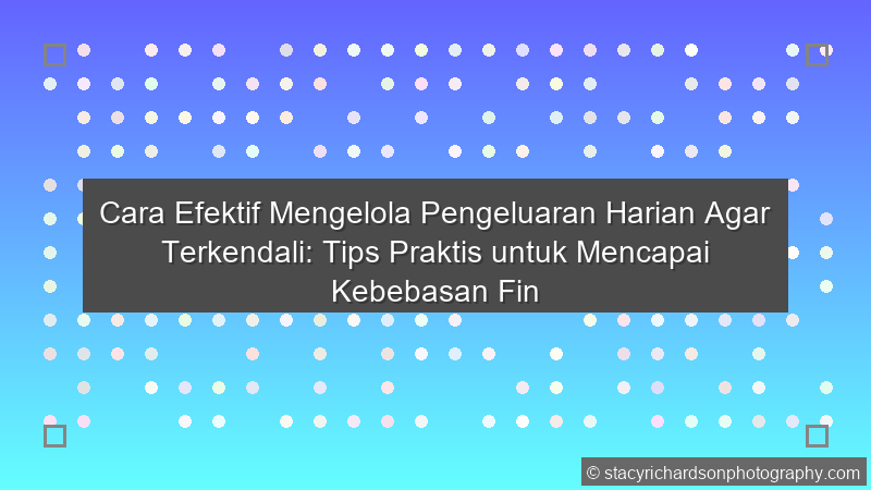 Pengeluaran Harian Terkendali