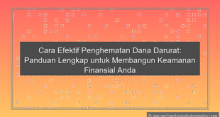 Penghematan Dana Darurat