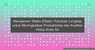 Manajemen Waktu Efisien