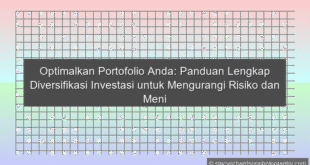 Diversifikasi Portofolio Investasi