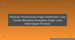 Perencanaan Pajak Sederhana