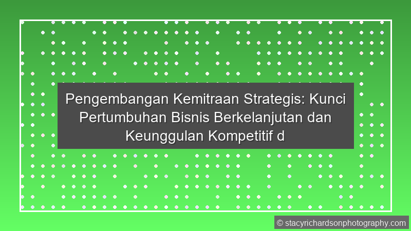 Pengembangan Kemitraan Strategis