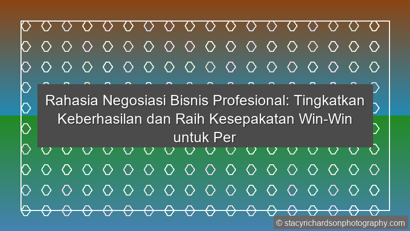 Negosiasi Bisnis Profesional