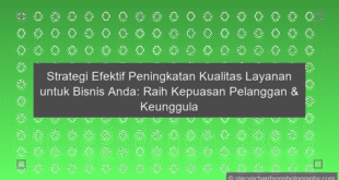 Peningkatan Kualitas Layanan