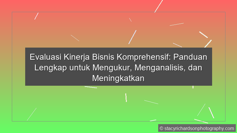 Evaluasi Kinerja Bisnis