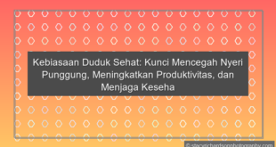 Kebiasaan Duduk Sehat