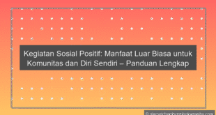 Kegiatan Sosial Positif